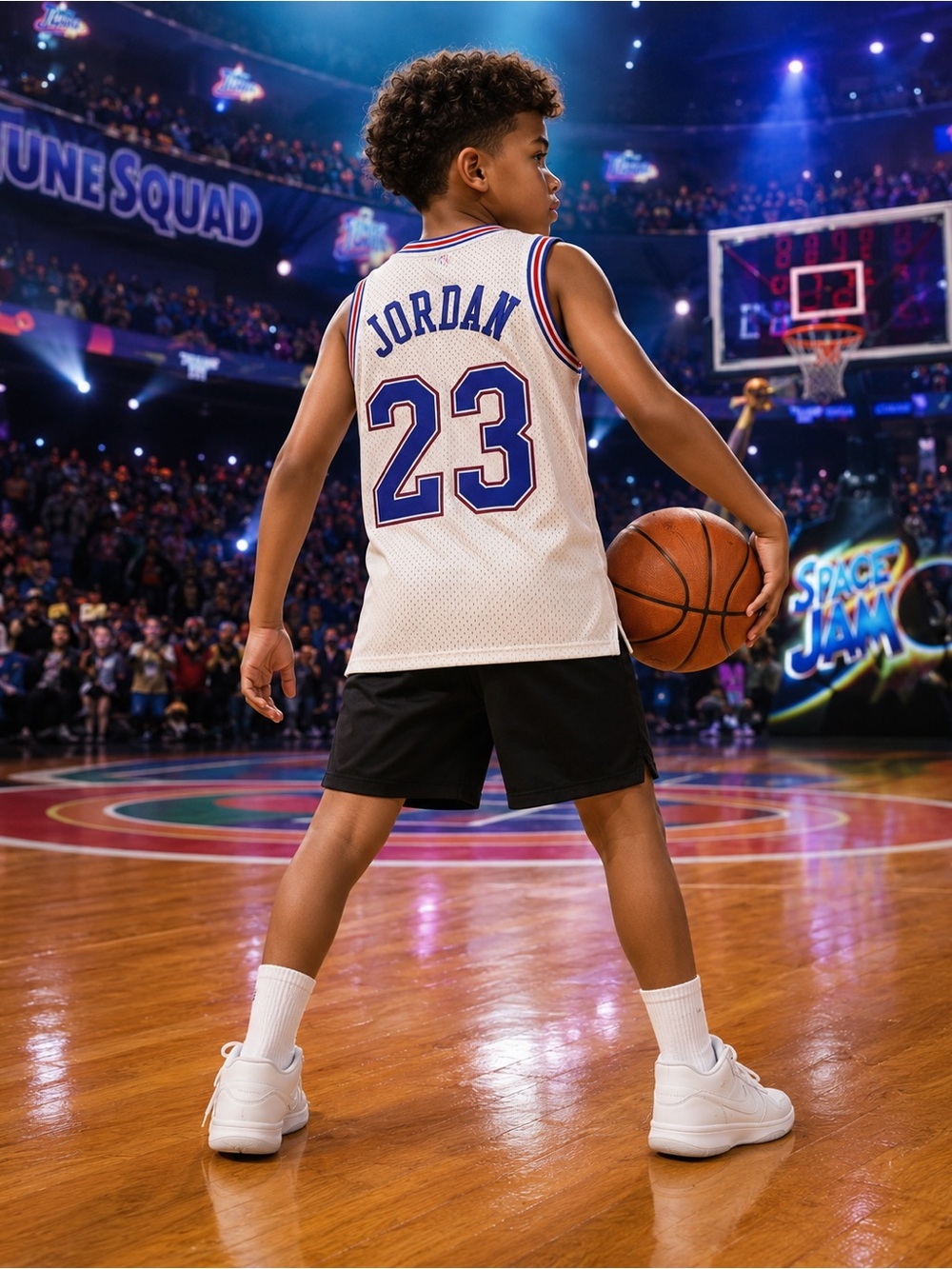 Jordan Kids' White #23 Basketball Jersey